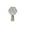 Chrome - Pack of 1, variant on Royal Designs, Inc. Decorative Celtic Knot Lamp Finial , F-5079AB-1, Antique Brass, Single