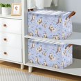thumbnail image 2 of Yayeee Foldable Storage Basket for Shelves Set of 2 Waterproof Cloth Bins with Handles, Cartoon Otters Pattern, 2 of 7