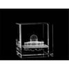 Asfour Crystal 1159-50-46 2 L x 2 H x 2 W in. Crystal Laser-Engraved Dome of the Rock Monuments Laser-Cut
