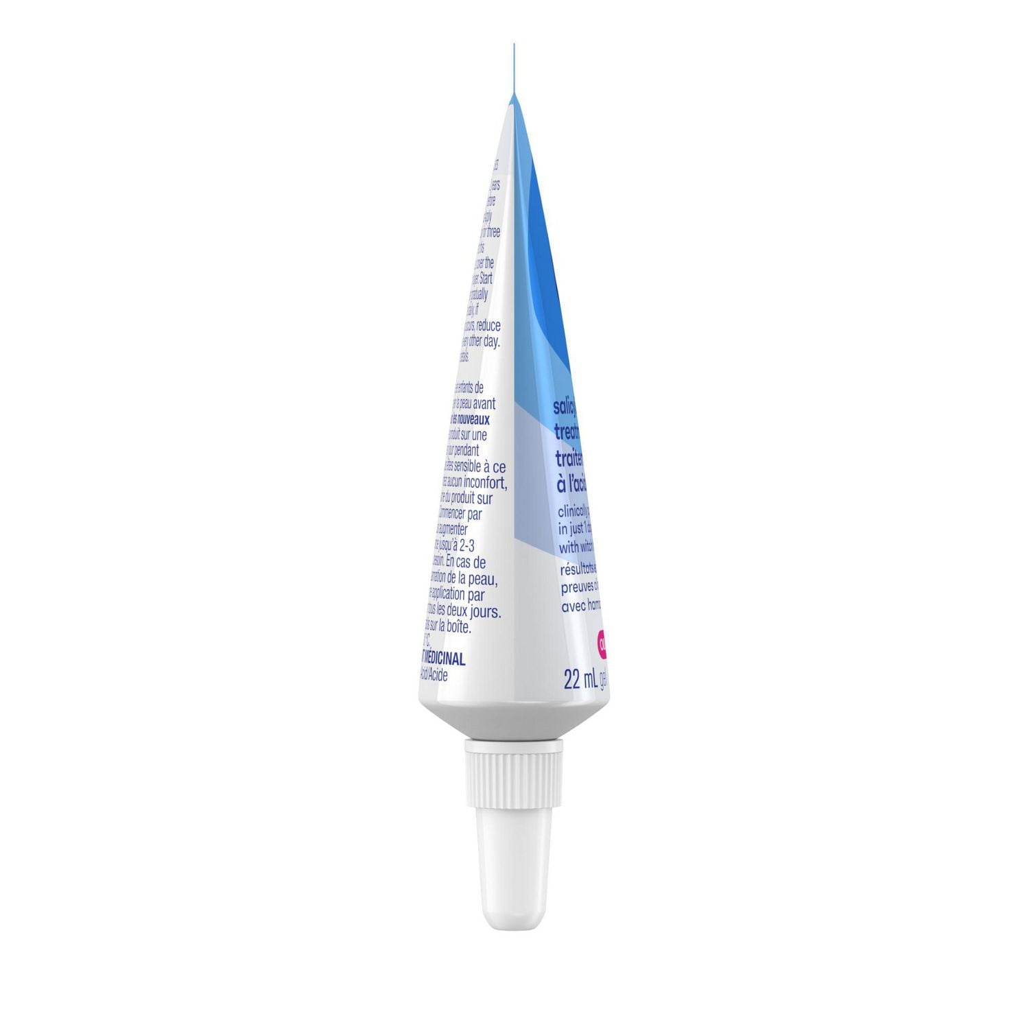 Clean & Clear Gel de Traitement contre l'Acné avec 2 % d'Acide Salicylique, Traitement Antiacné Topique Sans Huile avec Hamamélis pour des Résultats Cliniquement Prouvés en 1 Jour, Sans Parfum