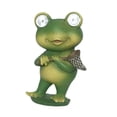 thumbnail image 4 of Luces de jardín de ranas, decoración de ranas, regalo decorativo de jardinería, LED, estanque de ranas, patio, estanque de ranas, estatua para porche, con bolsa de red, 4 of 8