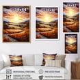 thumbnail image 4 of Designart "Sunrise Over The Countryside In Provence III" Countryside Floater Framed Wall Art Living Room, 4 of 5