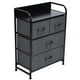 thumbnail image 4 of Muebles de dormitorio, gabinete de 3 capas y 4 cajones, cajones no tejidos, cómoda, rendimiento confiable, 4 of 8