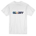 thumbnail image 1 of Galaxy Pixel Art Text Men's White T-shirt, 1 of 1