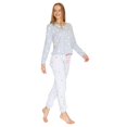 thumbnail image 3 of Pijama Mujer Pantalón Blusa Suave Estampado Estrellas Gris gris EG Incógnita 660036, 3 of 7