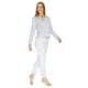 thumbnail image 3 of Pijama Mujer Pantalón Blusa Suave Estampado Estrellas Gris gris M Incógnita 660036, 3 of 7