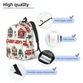 thumbnail image 3 of Honeii Christmas Houses Print Canvas Backpack for School & Outdoor,Laptop Excursion Backpack,Notebook School Bookbag For Men Women,for Work, Travel, and Everyday Use-Medium, 3 of 5