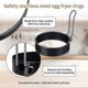 thumbnail image 3 of 4-Piece Non-Stick Egg Rings for Frying Eggs, Pancakes, Omelettes, and Crumpets, 3 of 4