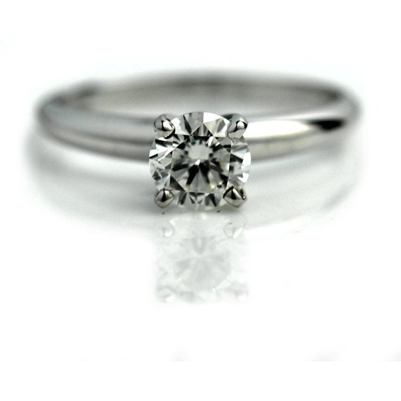 .41ct Solitaire Round Diamond Engagement Ring 14K White Gold Brilliant Jewelry
