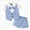 A58-Light Blue, variant on 9-12 Months Infant Baby Boys 3 Piece Formal Suit,Short Sleeve Shirt Cuffed Suspender Shorts Coordinated Bow Tie Gentleman Baptism Outfit,Summer Photo Birthday Party Wedding Attire,Blue