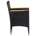 thumbnail image 6 of Bowery Hill Poly Rattan Medium Removable Covers Dining Set in Black, 6 of 12