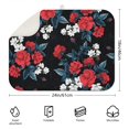 thumbnail image 2 of Microfibre Drying Mat for Kitchen Roses Cotton Dish Drying Drainer Mat Absorbent Pioneer Drying Mat Washing Up for Glass, Plate & Cup 18inch X 24inch, 2 of 5