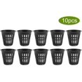 thumbnail image 2 of Garden Net Cup, Plastic Hydroponics Net Pot Basket Hydroponic Planting Mesh,2 Inch（black）, 2 of 5
