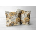 thumbnail image 3 of Yellow Floral Pillow Covers Set of 2 Vintage Grey Botanical Throw Pillow Cover Soft Accent Decorative Couch Cushion Cover for Bed Living Room Chair Outdoor Waterproof Sofa Pillowcase 18x18 Inch, 3 of 6