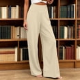 thumbnail image 5 of Gytharion Women's Wide Leg Yoga Pants Elastic High Waisted Fitness Pants Stretchy Loose Solid Color Sports Pants with Pockets, 5 of 5