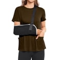 thumbnail image 5 of Domuza Post Surgery Shirts for Women Comfortable Adaptive Medical Short Sleeve Crew Neck Tee Shirts Open Back Wear Sofy Solid Color Recovery Clothing with Pockets Light Brown XL, 5 of 8
