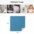 thumbnail image 4 of Blue Cloth Napkins, Modern Pure Wave Ride Washable and Reusable Dinner Napkins Set of 8, Table Napkin for Kitchen Party Birthday Wedding Hotel Housewarming 20"x20", 4 of 8