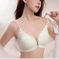 thumbnail image 2 of PMVFHDE Seamless Front Closure Back Strappy Push Up Bra For Daily Wear And Occasions White - S, 2 of 4