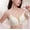 White, variant on Front Closure Bra for Women Deep V Seamless Triangle Cup Push Up T Shirt Bras,Black