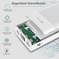 thumbnail image 2 of Power Bank 20000mAh Banco de Energía con 2 Puertos de USB y la Pantalla LED-Blanco REACONDICIONADO, 2 of 2