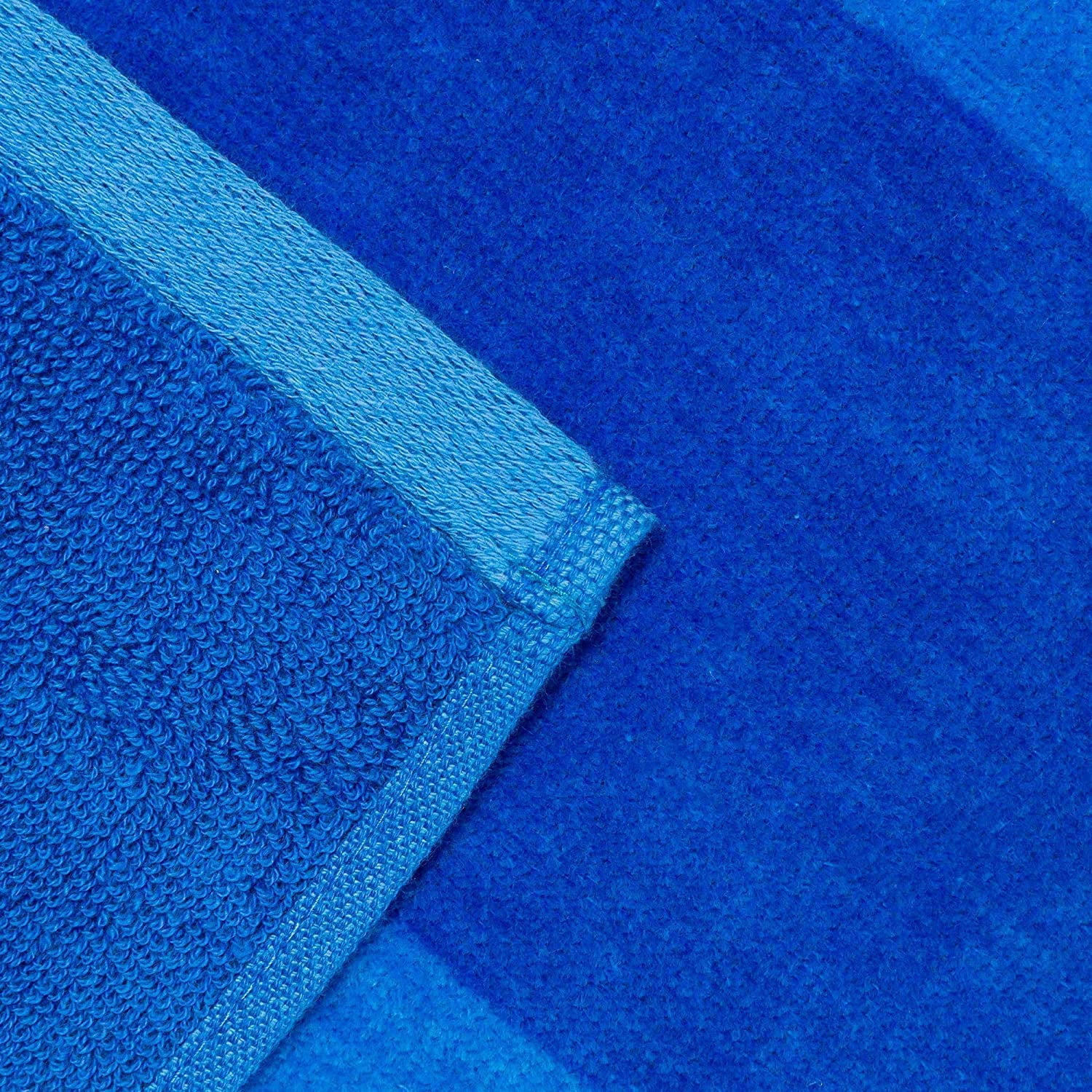 Beachland Soft Beach Towel 30 x 60 inch Cabana Stripe Hotel Pool and Resort - 4 Pack - Two tone Absorbent 100% Cotton