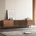 thumbnail image 5 of Mid-Century Modern TV Stand with 4 Doors Storage Cabinets, Fits TVs Up to 100 Inches, Living Room Entertainment Center 70.87"D x15.75"W x 21.65"H, 5 of 5