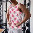 thumbnail image 5 of Rateoe Floral Strawberr Pattern Sleeveless Gym Shirt Muscle Tee Breathable Workout Shirt Slim-Fit Tank Quick Dry Fit Muscle Tank Top Bodybuilding Sleeveless T Shirt-3X-Large, 5 of 7
