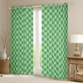 thumbnail image 2 of Erosebridal Green Checkered Curtains Pack of 2 (38x45), Farmhouse Gingham 30%-50% Black Out Curtains, Vintage Room decor, 2 of 6