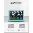 thumbnail image 2 of Cargador USB con alarma digital Clock JALL con pantalla LED de 5.5 pulgadas, 2 of 7