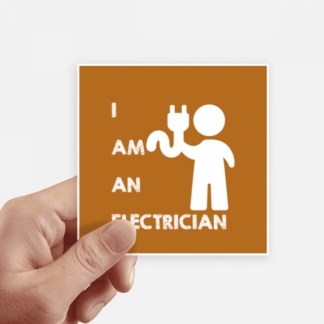 Power Supply Electricity Wage Source Job Sticker Square Waterproof Stickers Wallpaper Car Decal