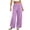 Purple #26, variant on WULMLEO Womens Baggy Pants Corduroy Wide Leg Elastic Waisted Joggers Petite Y2k Sweatpants Loose Fit Athletic Palazzo Pant with Pockets Blue M