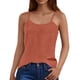 thumbnail image 1 of Top sin tirantes holgado con tirantes de seda helada de color liso y espalda arrugada para mujer - Poliéster suave, transpirable y ligero, tallas S-XXL, perfecto para primavera/verano, 1 of 5