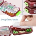 thumbnail image 5 of 4 Pack Pill Case Portable Small Weekly Travel Pill Organizer Portable Pocket Pill Box Dispenser For Purse Vitamin Fish Oil Compartments Container Medi, 5 of 5