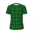 thumbnail image 4 of T Shirt For Men Irish St Patricks Day Sports T-Shirt Summer Green Plaid Awesome Fashion Tee Shirt Fo, 4 of 7