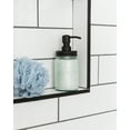 thumbnail image 3 of Jarmazing Products Vintage Blue Glass Mason Jar Soap and Lotion Dispenser - Two-Pack - Black, 3 of 6