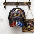 thumbnail image 5 of qolami 250th Anniversary Hat, Printed Pattern Baseball Cap, Adjustable Patriotic Baseball Hat for Men Women, 5 of 6