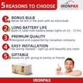 thumbnail image 2 of Set de apliques de pared IRONPAX 24 cm dorado inalámbrico 5200 mAh, 2 of 8