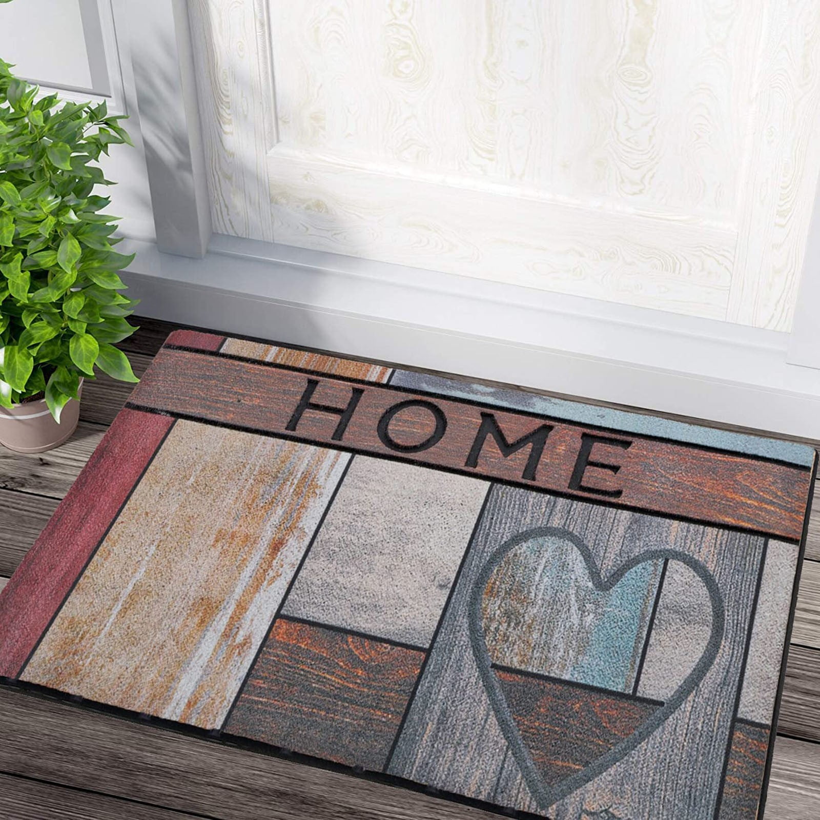 Fimeskey Carpet Outdoor Front Door Welcome Mat For Home Entrances Outdoor Entrance Mats Exterior Entrance Mats