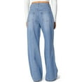 thumbnail image 4 of Hearthz Wide Legs Jeans for Women High Waisted Stretchy Straight Leg Baggy Woman Jeans Trendy Seamed Front Loose Denim Pants for Women with Pockets, 4 of 6