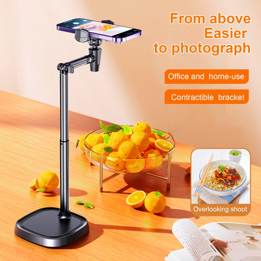 AOOOWER 360 Rotating Desk Phone Stand Height & Angles Adjust Phone Hold Phone Mount Suitable for Online Learning & Video Call
