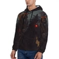 thumbnail image 3 of Daiia Cool Skull Western Cowboy for Men's Fashion Hoodies & Sweatshirts with Kangaroo Pocket Hooded Sweatshirt Breathable & Moisture Wicking-Small, 3 of 7