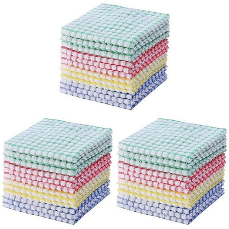 

Kitchen Dish Towels Bulk Cotton Kitchen Hand Towels 30 Pack Dishcloth for Washing Dishes Dish Rags for Drying Dishes