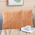 thumbnail image 6 of Kafsov 15.74x15.74 Inch Decorative Throw Pillowcase, Set of 2, Gray/Purple, Machine Washable for Home and Travel Orange, 6 of 6