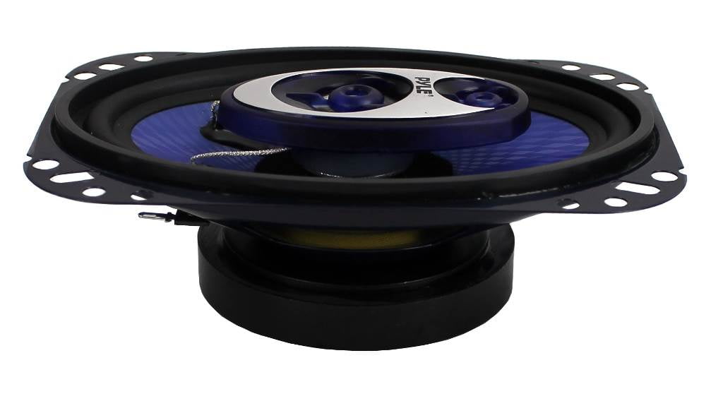 Pyle PL463BL 4x6 240W 3 Way Coaxial Car Speakers Stereo Blue 