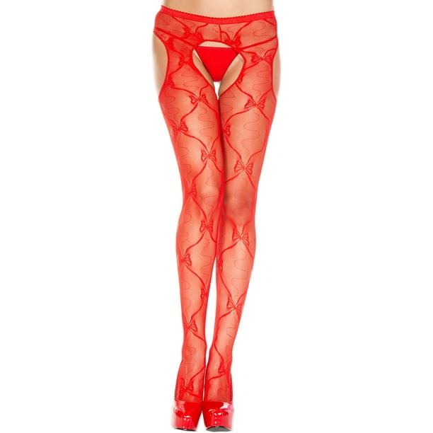 red suspender pants