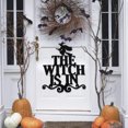 thumbnail image 4 of Decoración de puertas para la temporada espeluznante de Halloween. Las brujas dan la bienvenida, 4 of 5