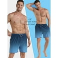 thumbnail image 5 of APTRO Mens Swim Trunks With 2 in 1 Compression Liner 5.5"Board Shorts Quick Dry Swimming Bathing Suit Summer Beach Shorts Gradient Dark Blue MK172, 5 of 7