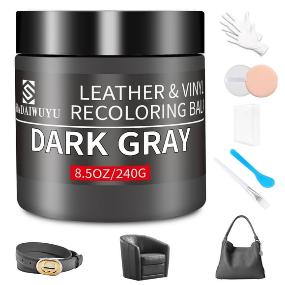 Kit de reparación de bálsamo para piel SHADAIWUYU, gris oscuro, 250 ml