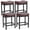 Brown, variant on CONCETTA 24in Saddle Bar Stools Set of 4, Metal Base, PU Leather Seats with Foot Mat, Gray