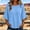 Sky Blue, variant on Endives Women's Short Sleeve T-shirt Solid Color Bell Sleeve T Shirt Summer Top Casual Crewneck Half Sleeve Tee Loose Basic Top T Shirts for Women M